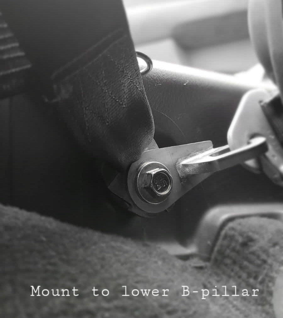 BRAUM Universal Mounting Harness Bracket - B Pillar