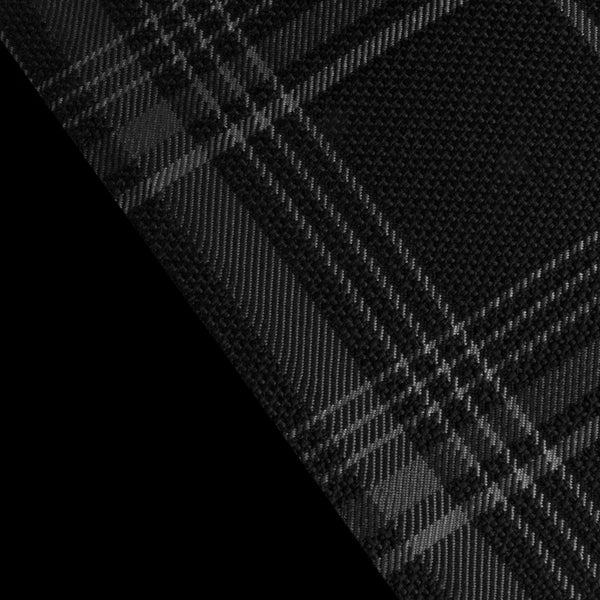 BRAUM Black & Grey Plaid Fabric Material