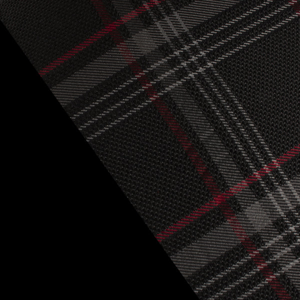 BRAUM Black & Red Plaid Fabric Material