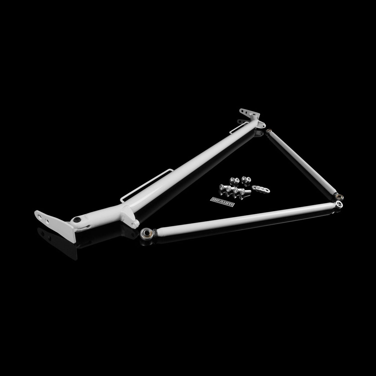 BRAUM 2005-2014 Ford Mustang Harness Bar White Gloss