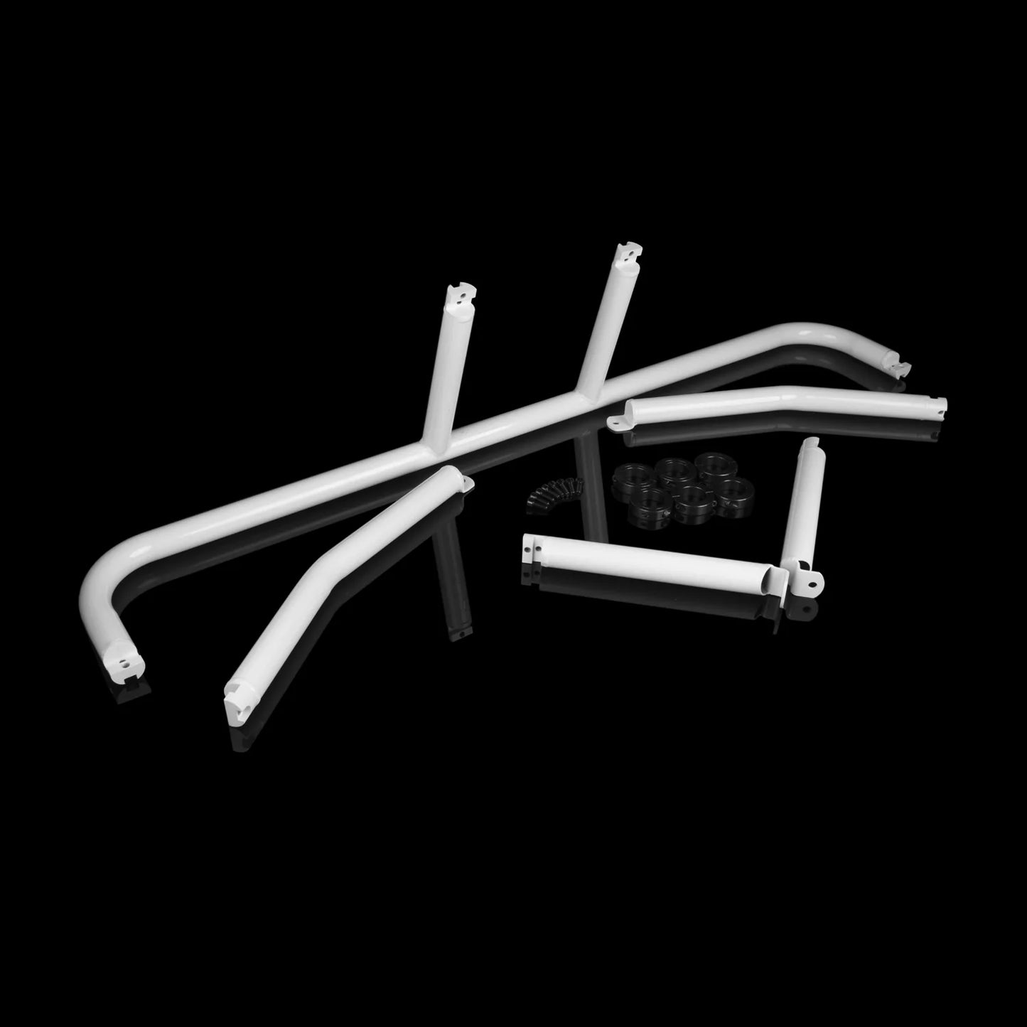 BRAUM 2015-2019 Ford Mustang Harness Bar White Gloss