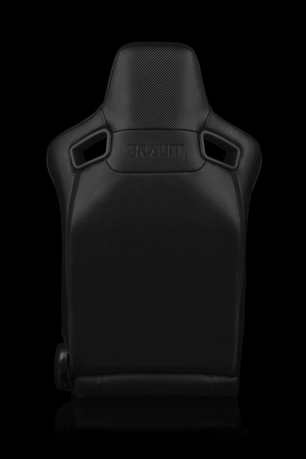 BRAUM ELITE Series Sport Reclinable Seats (Black Leatherette | Black Stitching) – Priced Per Pair