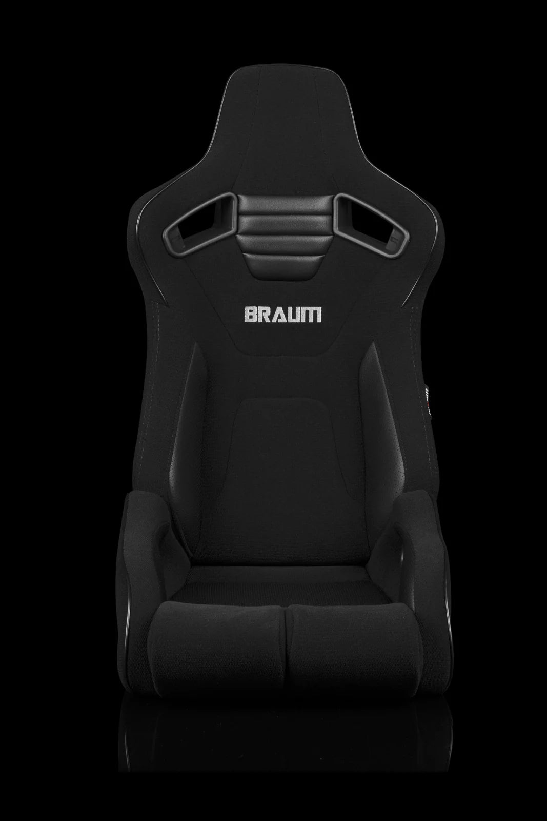 BRAUM ELITE-R Series Sport Reclinable Seats (Black Cloth | Black Trim) – Priced Per Pair