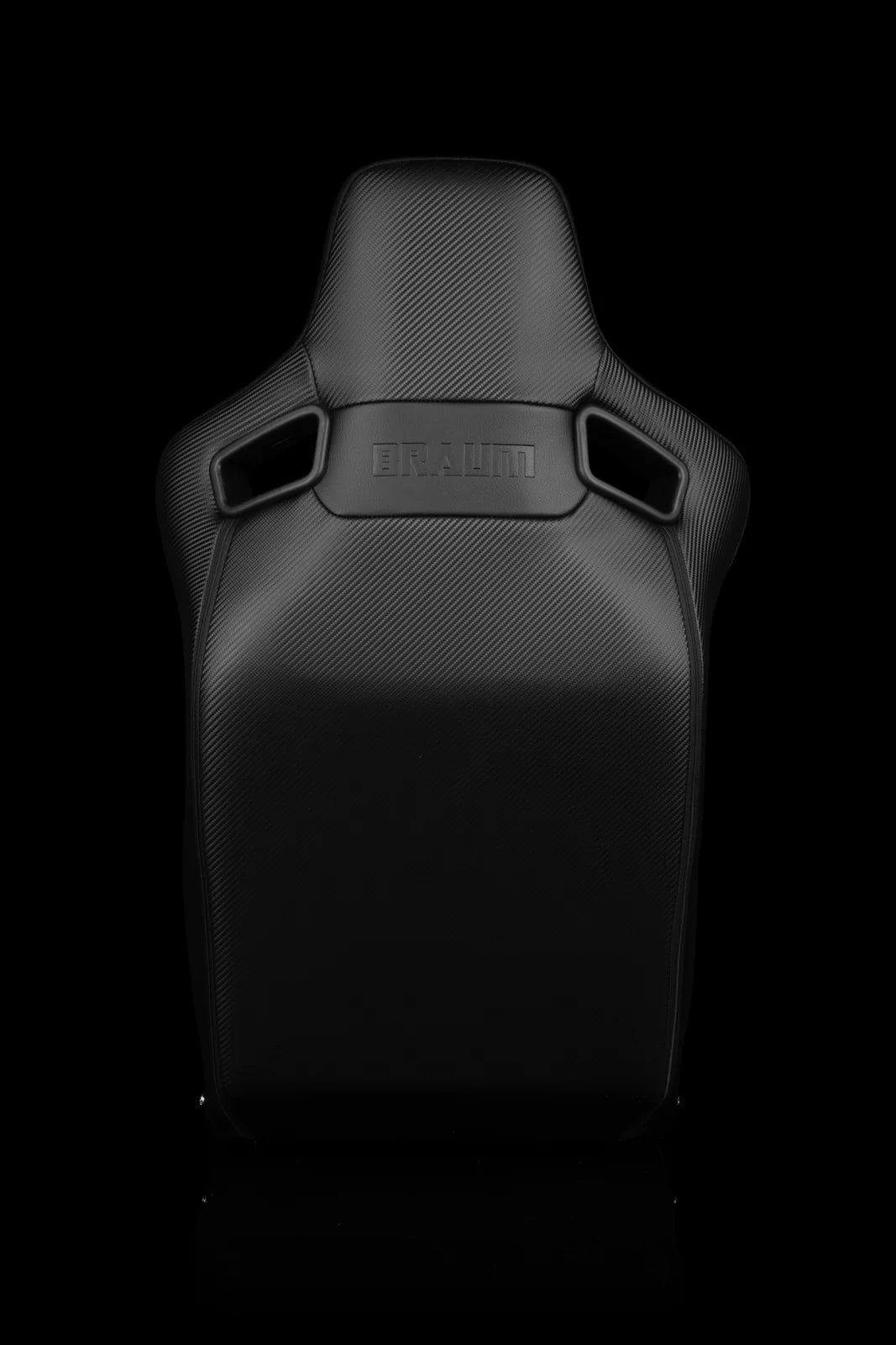 BRAUM ELITE-R Fixed Back Bucket Seat (Black Cloth | Red Trim) – Priced Per Seat