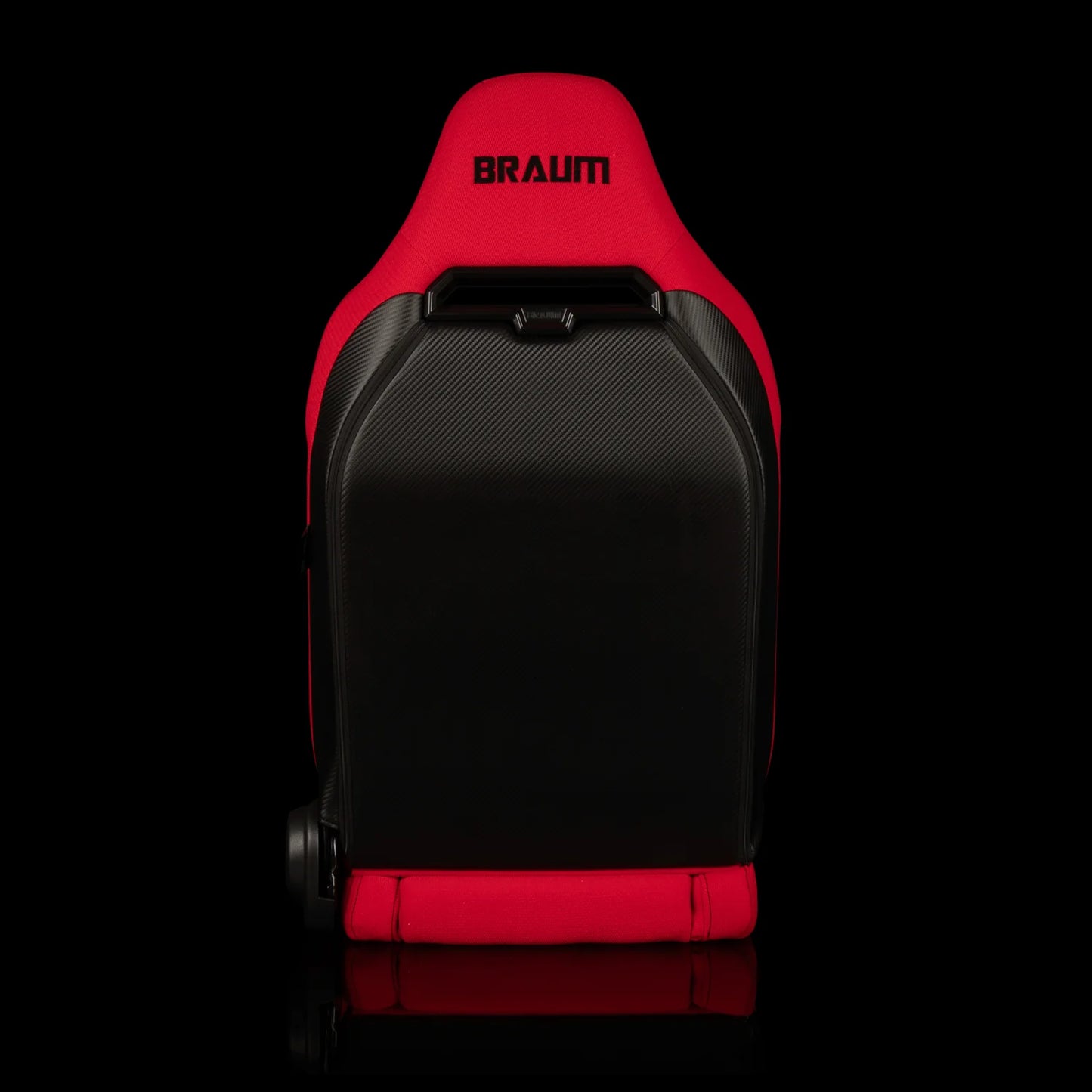 BRAUM VIPER-X Series Sport Reclinable Seats (Red Leatherette | Black Trim) – Priced Per Pair
