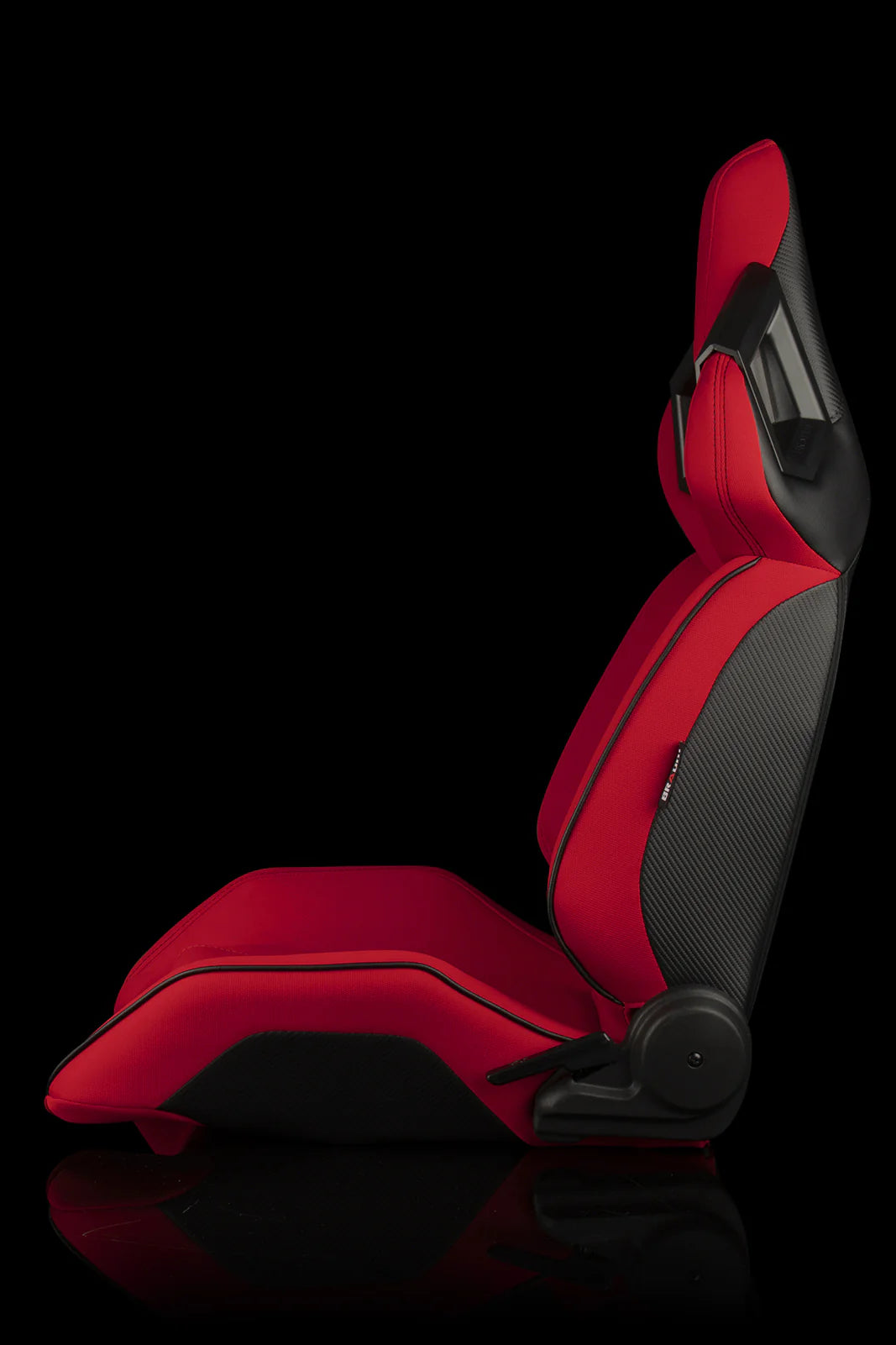 BRAUM ALPHA-X Series Sport Reclinable Seats (Red Cloth | Black Stitching) – Priced Per Pair