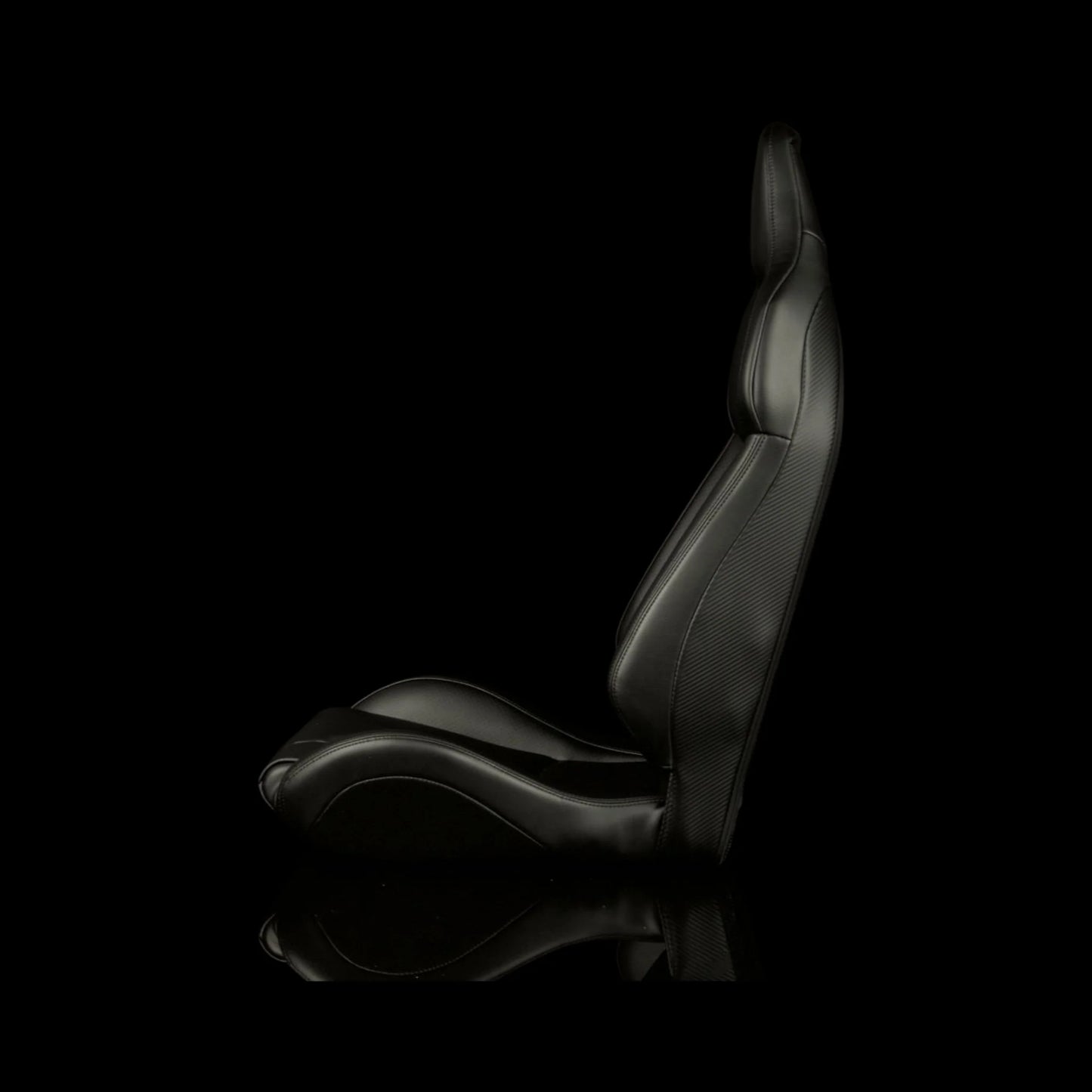 BRAUM VIPER X Fixed Back Bucket Seat - VIPER X Series Black Leatherette - Priced Per Seat