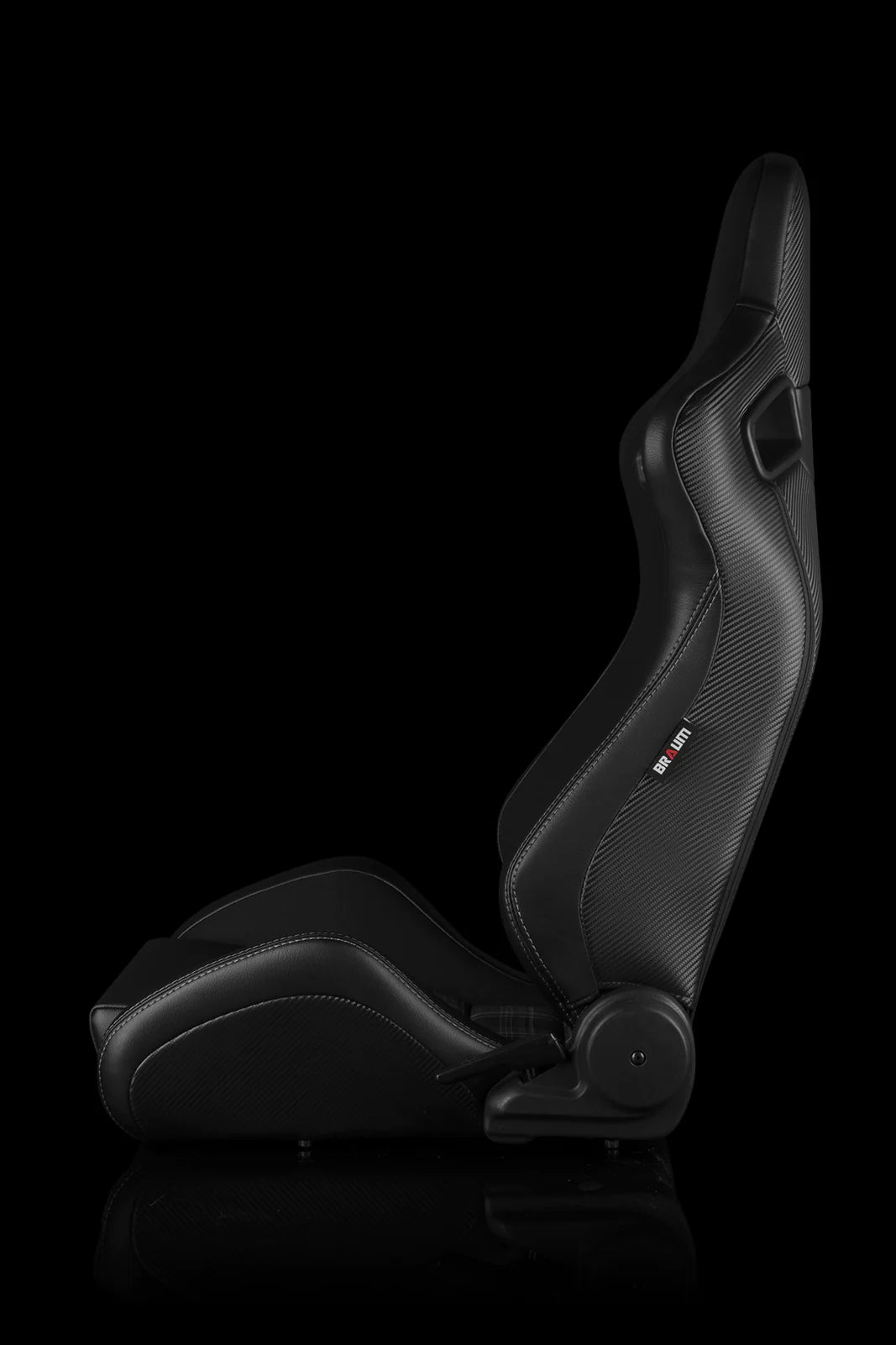 BRAUM ELITE-S Series Sport Reclinable Seats (Black Leatherette | Grey Plaid) – Priced Per Pair