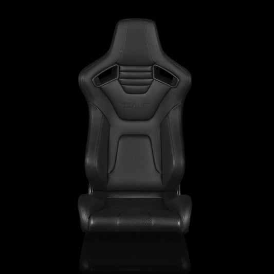BRAUM ELITE Fixed Back Bucket Seat Black Leatherette V2 - Priced Per Seat