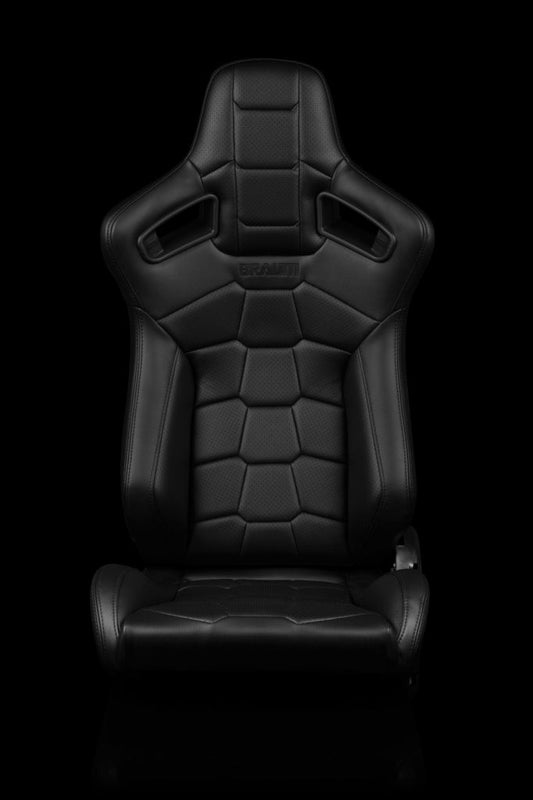 BRAUM ELITE-X Series Sport Reclinable Seats (Black Leatherette | Komodo Edition) – Priced Per Pair