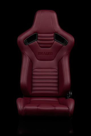 BRAUM ELITE Series Sport Reclinable Seats (Maroon Leatherette) – Priced Per Pair