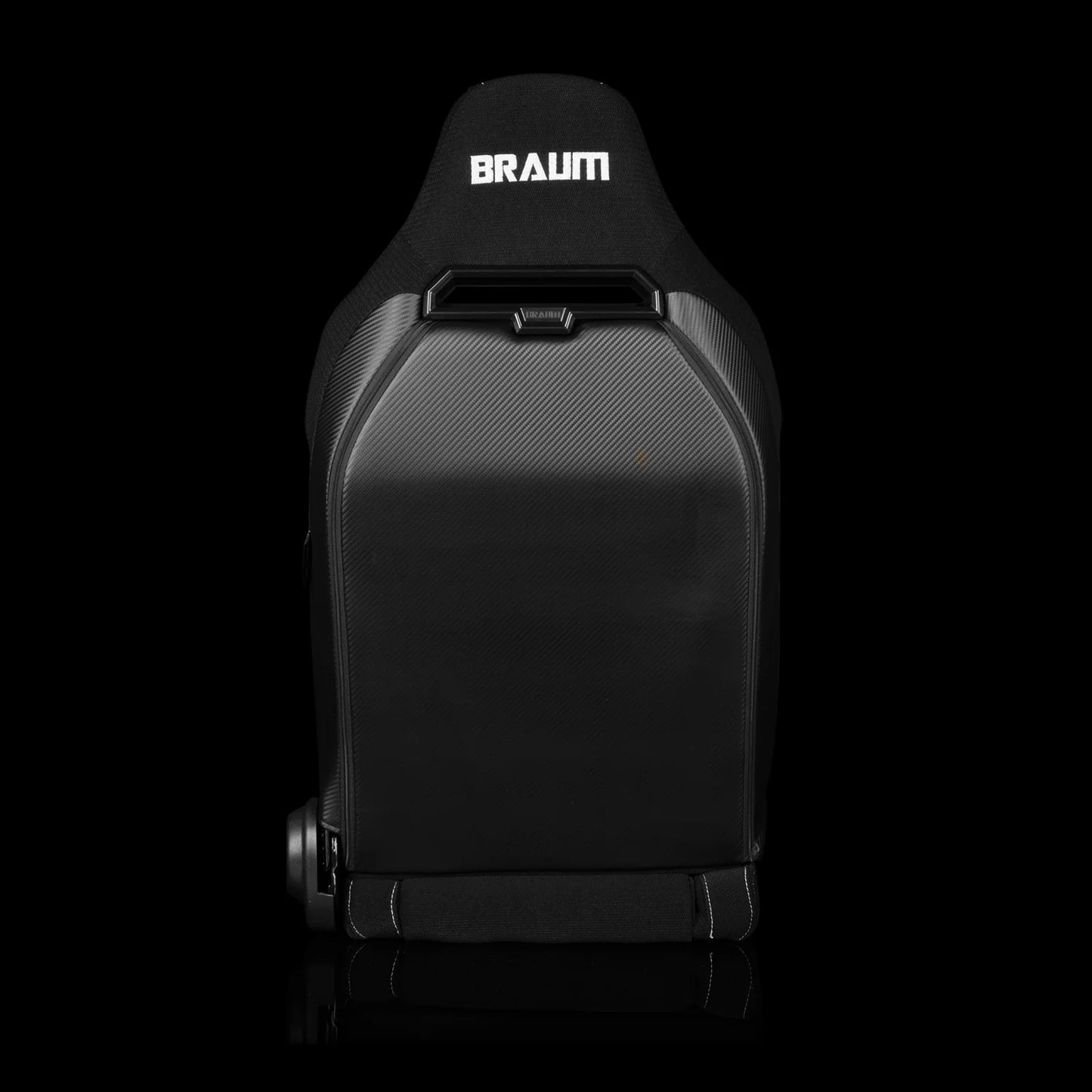 BRAUM VIPER-X Series Sport Reclinable Seats (Black Jacquard | White Piping) – Priced Per Pair