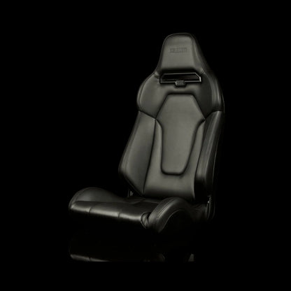 BRAUM VIPER X Fixed Back Bucket Seat - VIPER X Series Black Leatherette - Priced Per Seat