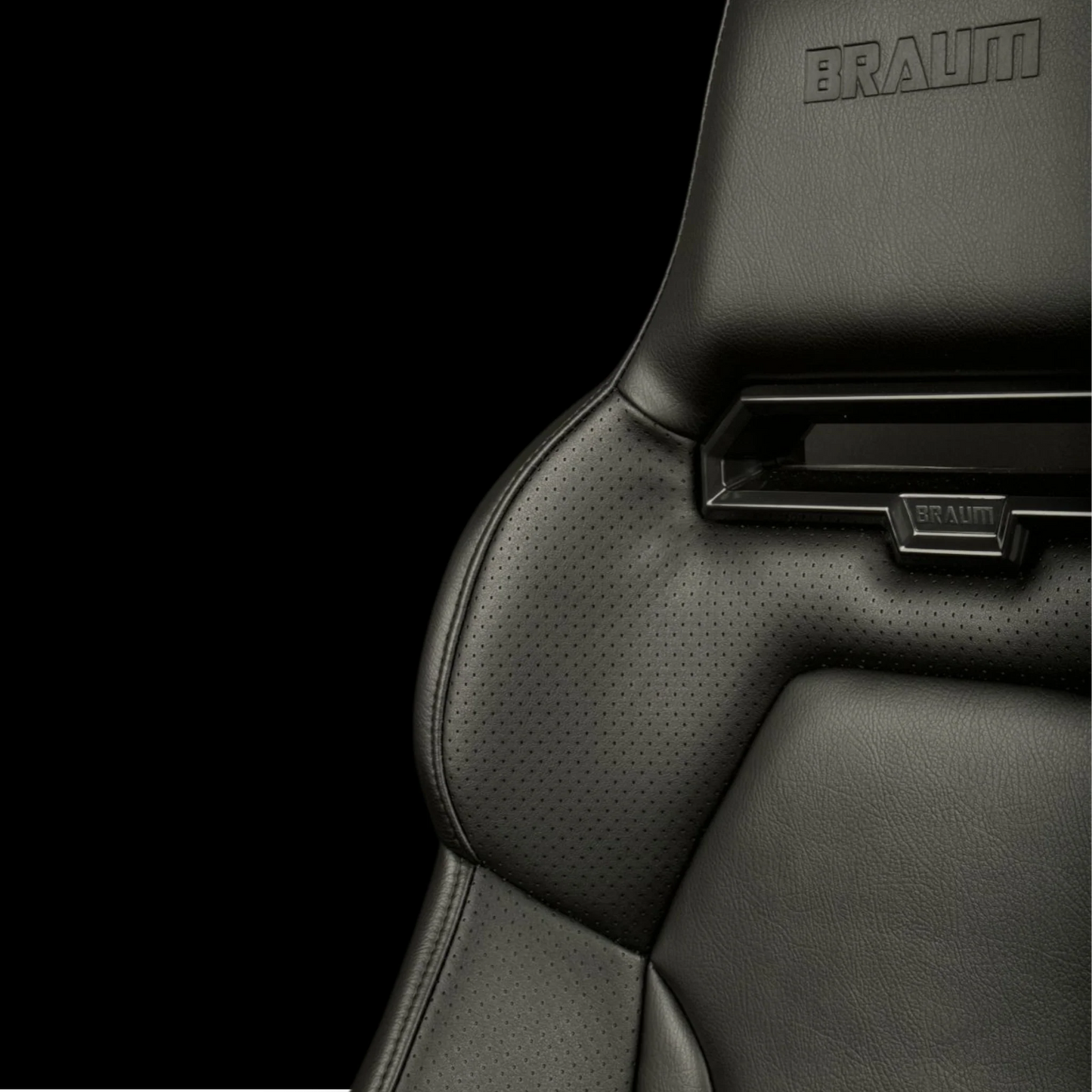 BRAUM VIPER X Fixed Back Bucket Seat - VIPER X Series Black Leatherette - Priced Per Seat