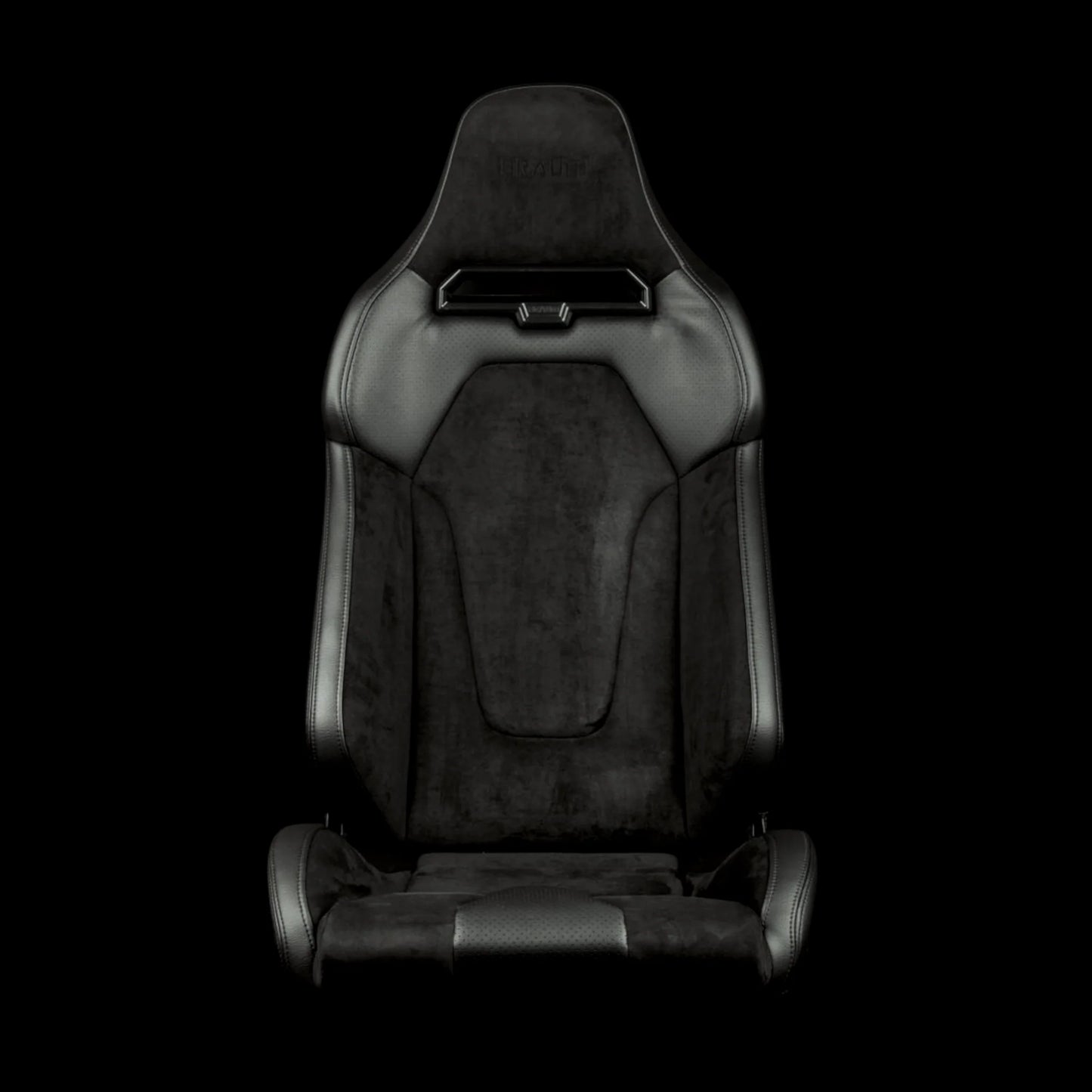 BRAUM VIPER X Fixed Back Bucket Seat - VIPER X Series Black Suede - Priced Per Seat