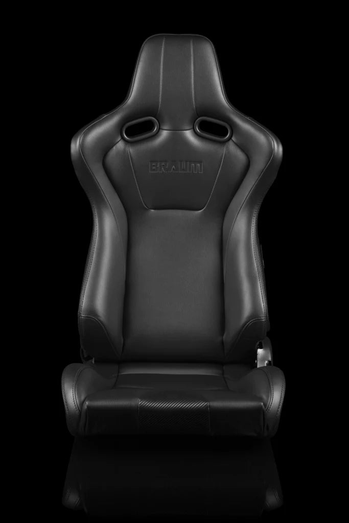 BRAUM VENOM Series Sport Reclinable Seats (Black Leatherette)
