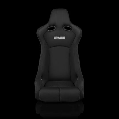BRAUM VENOM-R Fixed Back Bucket Seat Black Cloth - Priced Per Seat