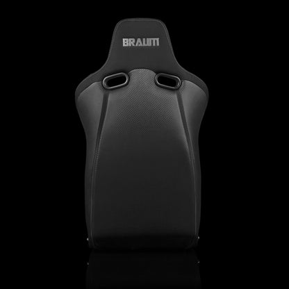 BRAUM VENOM-R Fixed Back Bucket Seat Black Cloth - Priced Per Seat
