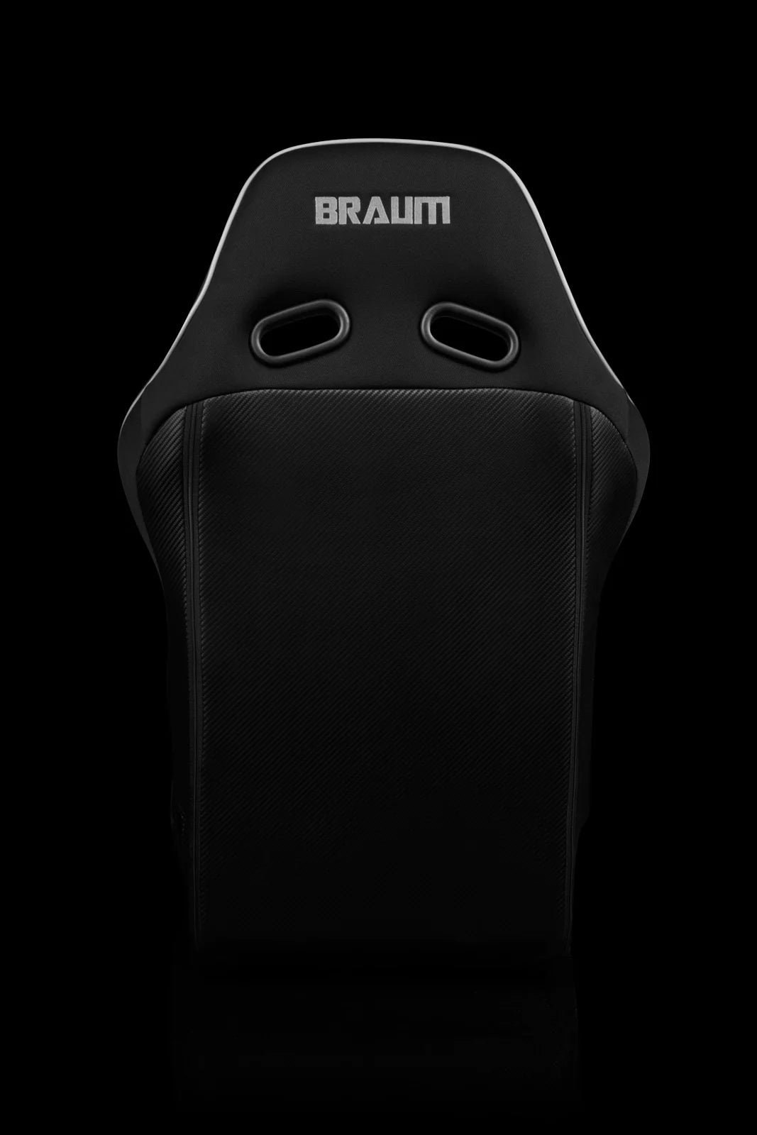 BRAUM FALCON-X Series FIA Certified Fixed Back Racing Seat (Black Cloth | White Trim) – Priced Per Seat