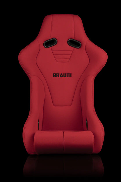 BRAUM FALCON-R Series Fixed Back Bucket Composite Seat Red Cloth - Priced Per Seat