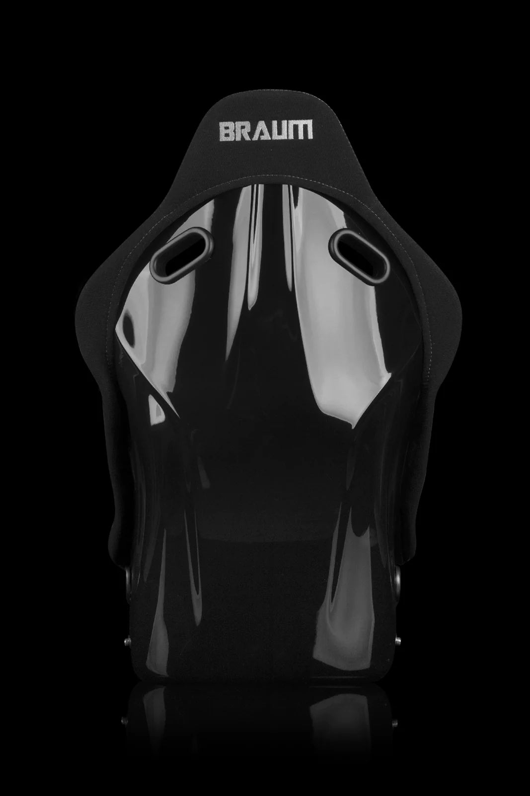 BRAUM FALCON-S Series Fixed Back Bucket Composite Seat (Black Cloth | Alcantara Inserts | Grey Stitching) - Priced Per Seat