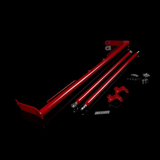 BRAUM 2010-2015 Chevrolet Camaro Harness Bar Red Gloss