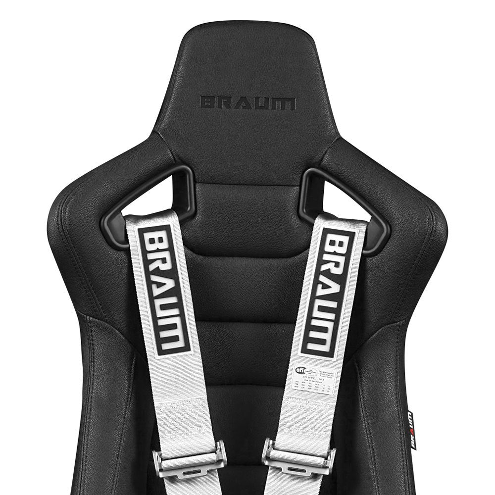 BRAUM Racing Harnesses 5PT - SFI 16.1 Certified Racing Harness 3" Strap White – Priced Per Harness