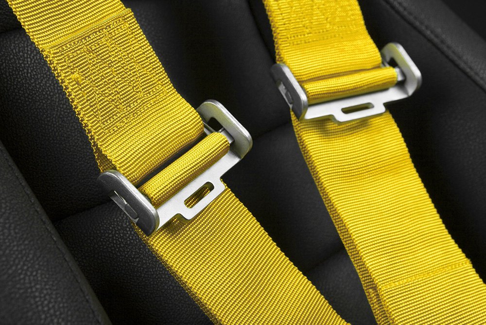 BRAUM Racing Harnesses 5PT - SFI 16.1 Certified Racing Harness 3" Strap Yellow – Priced Per Harness