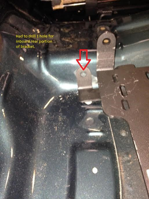 PLANTED SEAT BRACKET- TOYOTA TACOMA [EXCLUDING BENCH SEAT MODELS] (1995.5-2004) - DRIVER / LEFT